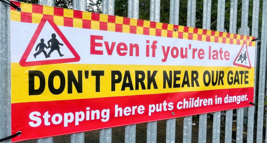 No Parking School Safety Banners